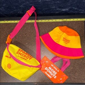 Dunkin' Bucket Hat, Tote, and Fanny Pack Merch Set 🍩